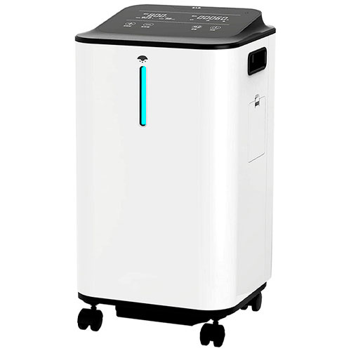 ADZHY Concentrador de oxígeno de 1-5 L/min, generador de oxígeno Ajustable para el hogar, concentración de oxígeno del 93% al 96%, purificador de Aire para el hogar con Control Remoto,ZY5ZWR