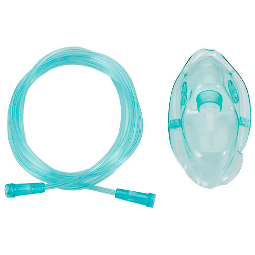 Gima 34166 - Máscara para adulto con manguera de oxígeno oxigenoterapia de bajo flujo